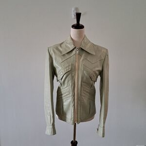 Vintage 1970s El Toro Bravo Fitted Leather Jacket European Fit 36